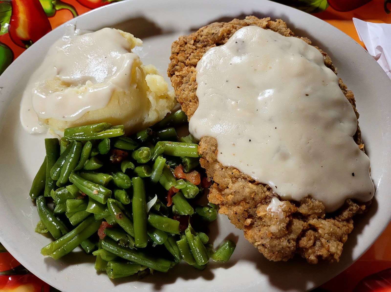 Plate of comfort food at The Lunch Box